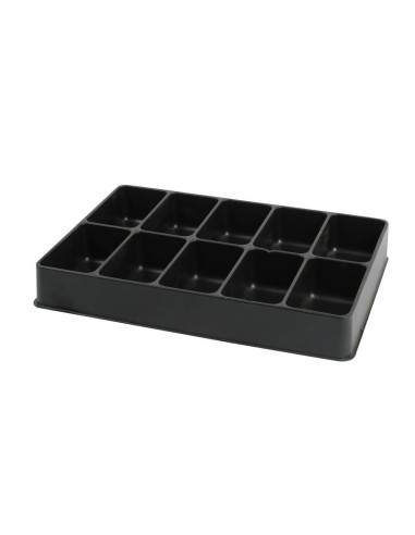 BANDEJA PLASTICO 10 COMPARTIMENTO