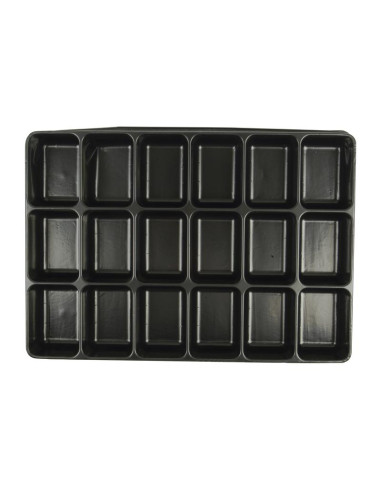 BANDEJA PLASTICO 18 COMPARTIMENTO
