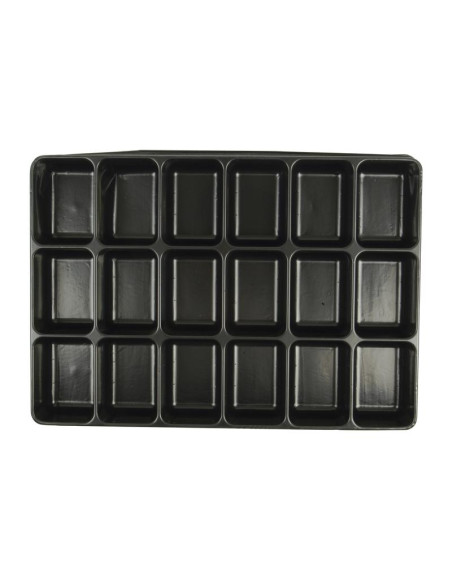 BANDEJA PLASTICO 18 COMPARTIMENTO