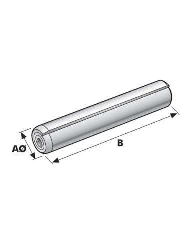 Pasador Espiral Ø4 x 24mm (Din: 7343)