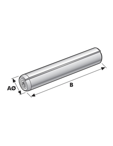 Pasador Espiral Ø4 x 24mm (Din: 7343)