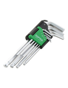 9 pza. Llave hexagonal de extremo de bola larga 2