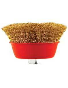 Cepillo de alambre de copa de engaste 75mm