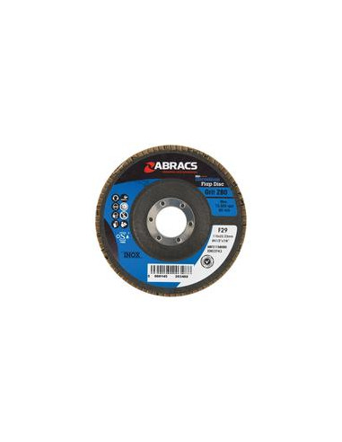 Disco de aletas Ø115 x 8 x 22mm - 80 Grano