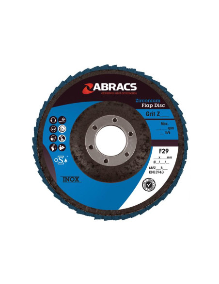 Disco de aletas Ø125 x 10 x 22mm - 120g Grano