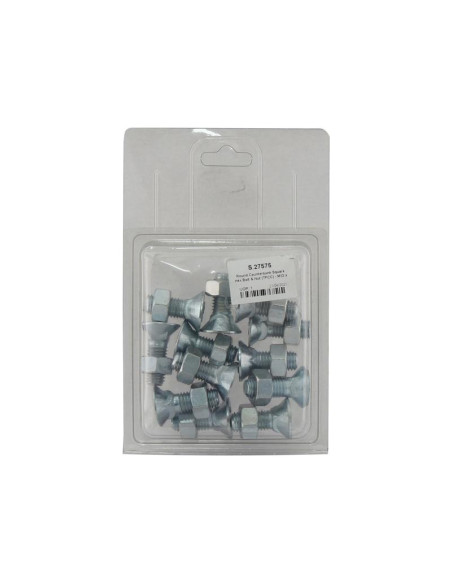 Tornillo Redondo Cuello Cuadrado - M12 x 35mm, Resistencia a la tracción 8.8 (12 pzas. Blister)