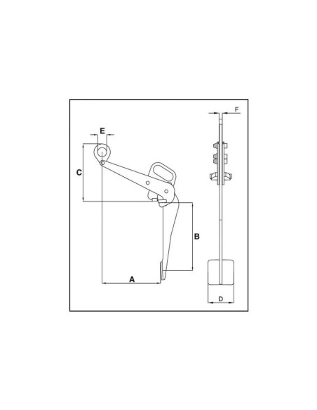 Unidad de pinza para elevación -