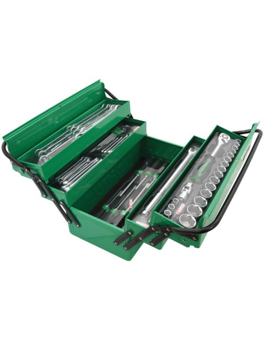 62 pzas. Juego de caja de herramientas en voladizo