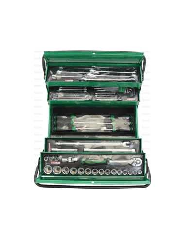 62 pzas. Juego de caja de herramientas en voladizo