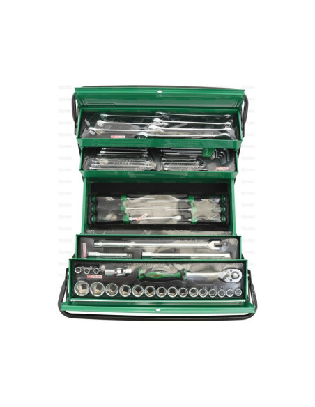 62 pzas. Juego de caja de herramientas en voladizo