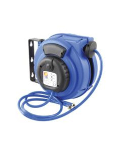 Carrete de manguera retráctil Aire/Agua, 1/4'' x 12M