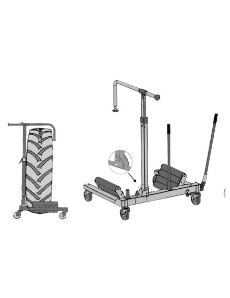 Util Desmontador Ruedas, 1200kgs