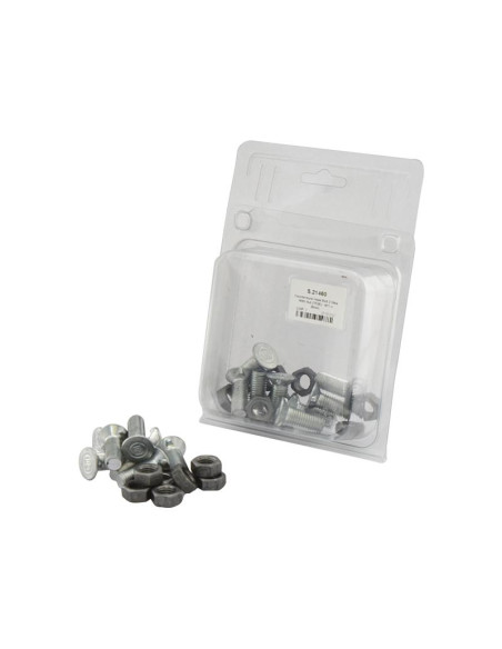 Tornillo Y Tuerca Cabeza Redonda - M11 x 30mm, Resistencia a la tracción 10.9 (8 pzas. Blister)