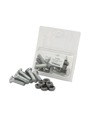 Tornillo Y Tuerca Cabeza Redonda - M11 x 40mm,...