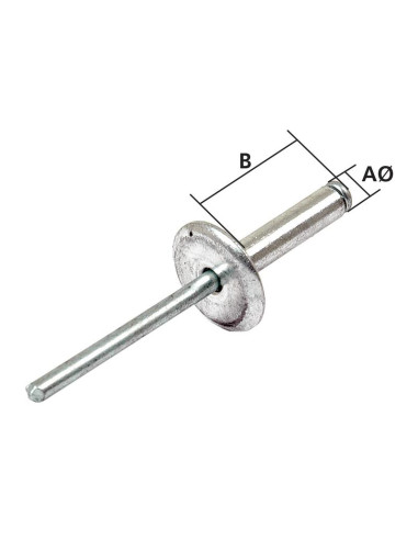 Remaches 4 x 15mm (100 pzas.) Blister