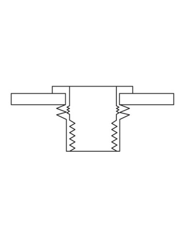 Tuercas ciegas, Tamaño: M10 x 18mm (Caja 10 pzas.)