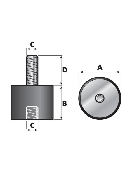 Silemblock - Tornillo a Afilar, Ø100mm.